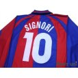 Photo4: Bologna 1999-2000 Home Long Sleeve Shirt #10 Signori 90th Anniversary Embroidery