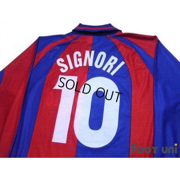 Photo4: Bologna 1999-2000 Home Long Sleeve Shirt #10 Signori 90th Anniversary Embroidery