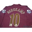 Photo4: Arsenal 2005-2006 Home  Authentic Long Sleeve Shirt #10 Bergkamp w/tags