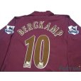 Photo4: Arsenal 2005-2006 Home  Authentic Long Sleeve Shirt #10 Bergkamp w/tags