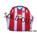 Atletico Madrid 2007-2008 Home Authentic Long Sleeve Shirt