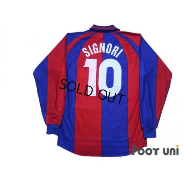 Photo2: Bologna 1999-2000 Home Long Sleeve Shirt #10 Signori 90th Anniversary Embroidery