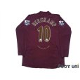 Photo2: Arsenal 2005-2006 Home  Authentic Long Sleeve Shirt #10 Bergkamp w/tags (2)