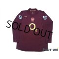Arsenal 2005-2006 Home  Authentic Long Sleeve Shirt #10 Bergkamp w/tags