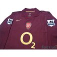 Photo3: Arsenal 2005-2006 Home  Authentic Long Sleeve Shirt #10 Bergkamp w/tags