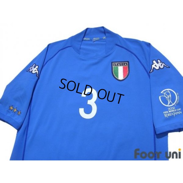 Photo3: Italy 2002 Home Shirt #3 Maldini 2002 FIFA World Cup Korea Japan Patch/Badge