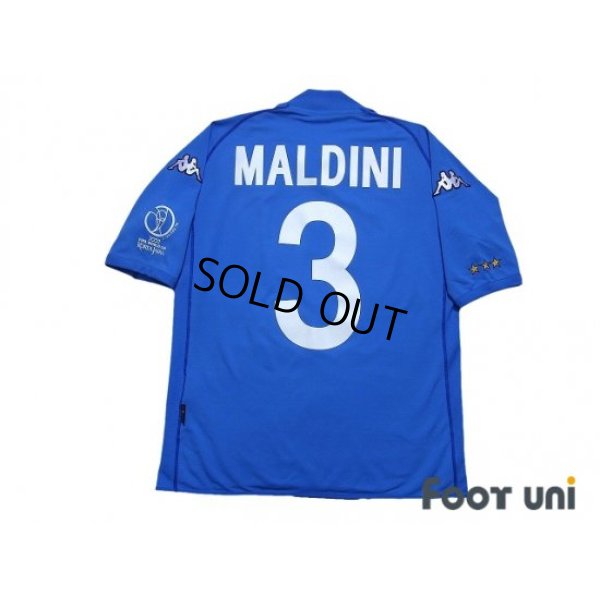 Photo2: Italy 2002 Home Shirt #3 Maldini 2002 FIFA World Cup Korea Japan Patch/Badge