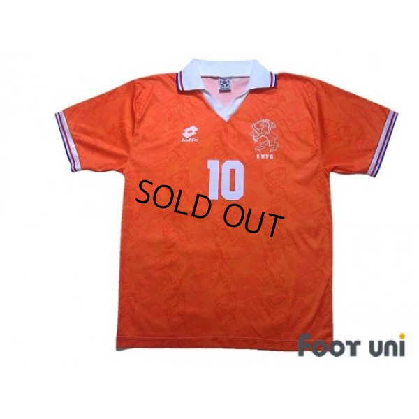 Photo1: Netherlands 1994 Home Shirt #10 Bergkamp