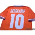 Photo4: Netherlands 1994 Home Shirt #10 Bergkamp