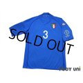 Italy 2002 Home Shirt #3 Maldini 2002 FIFA World Cup Korea Japan Patch/Badge