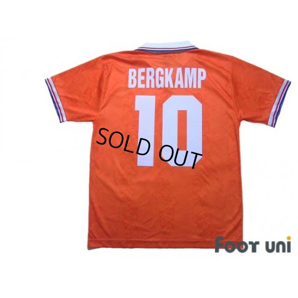 Photo2: Netherlands 1994 Home Shirt #10 Bergkamp