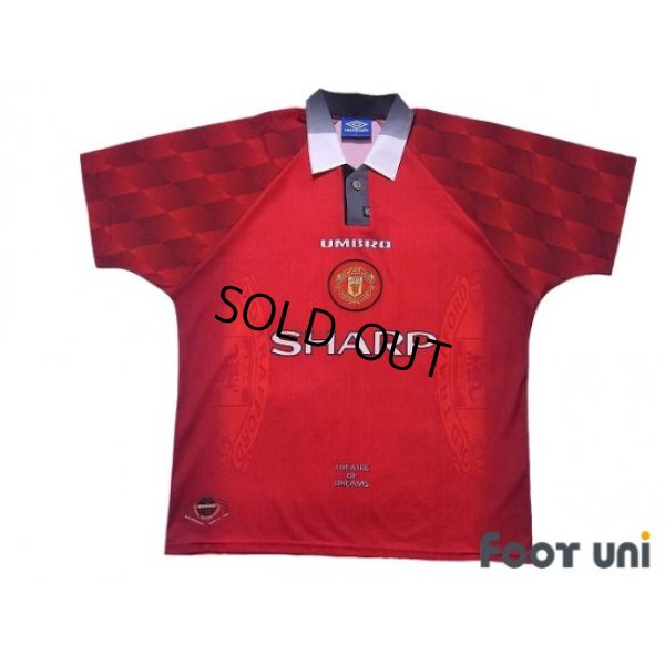 Photo1: Manchester United 1996-1998 Home Shirt