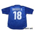 Photo2: Italy 1998 Home Shirt #18 Roberto Baggio (2)