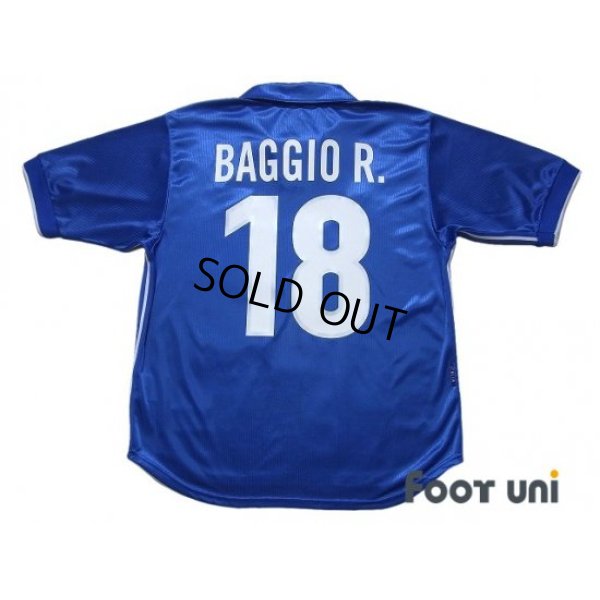Photo2: Italy 1998 Home Shirt #18 Roberto Baggio