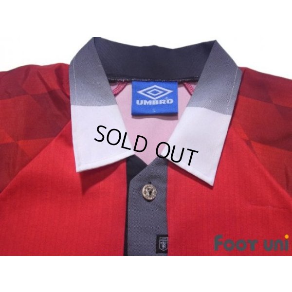 Photo4: Manchester United 1996-1998 Home Shirt