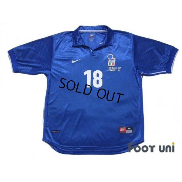 Photo1: Italy 1998 Home Shirt #18 Roberto Baggio