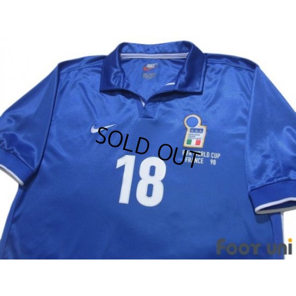 Photo3: Italy 1998 Home Shirt #18 Roberto Baggio