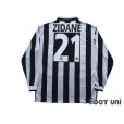 Photo2: Juventus 1996-1997 Home Long Sleeve Shirt #21 Zidane (2)