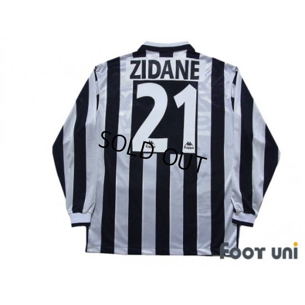 Photo2: Juventus 1996-1997 Home Long Sleeve Shirt #21 Zidane