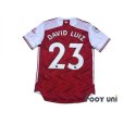 Photo2: Arsenal 2020-2021 Home Authentic Shirt #23 David Luiz Premier League Patch/Badge (2)