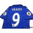 Photo4: Leicester City 2016-2017 Home Shirt #9 Vardy Premier League Patch/Badge