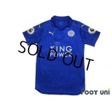 Leicester City 2016-2017 Home Shirt #9 Vardy Premier League Patch/Badge