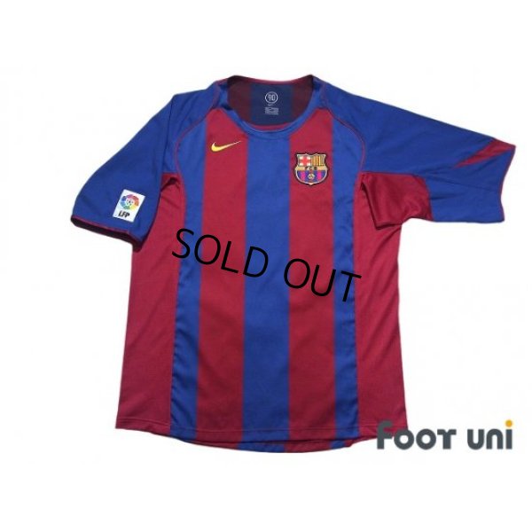 Photo1: FC Barcelona 2004-2005 Home Shirt #10 Ronaldinho LFP Patch/Badge