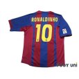Photo2: FC Barcelona 2004-2005 Home Shirt #10 Ronaldinho LFP Patch/Badge (2)