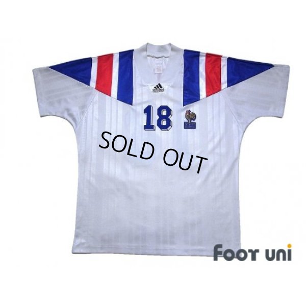 Photo1: France 1992 Away Shirt #18 Eric Cantona