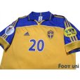 Photo3: Sweden Euro 2000 Home Shirt #20 Henrik Larsson UEFA Euro 2000 Patch/Badge Fair Play Patch/Badge