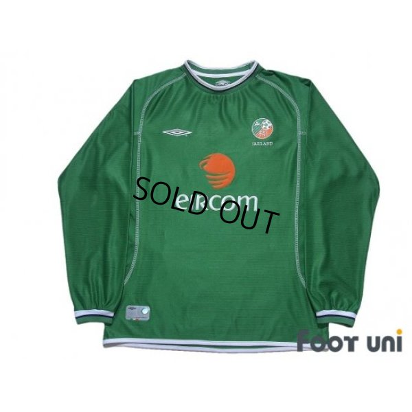 Photo1: Ireland 2002 Home Long Sleeve Shirt