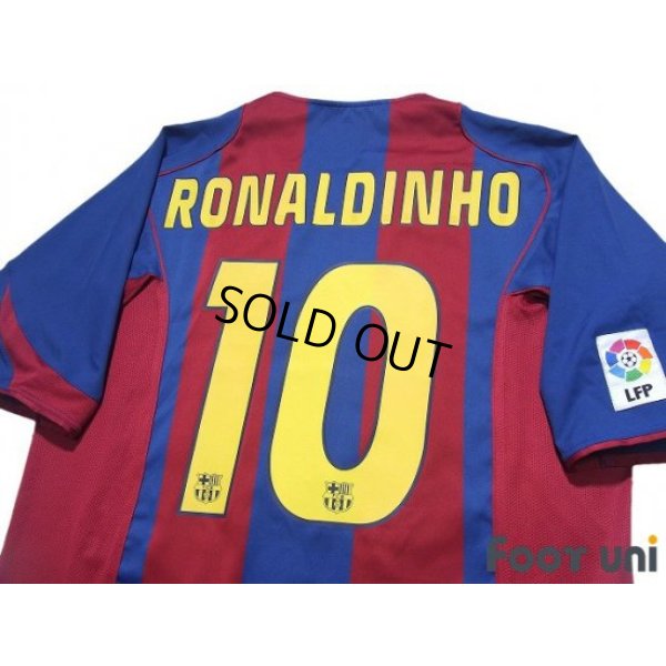 Photo4: FC Barcelona 2004-2005 Home Shirt #10 Ronaldinho LFP Patch/Badge