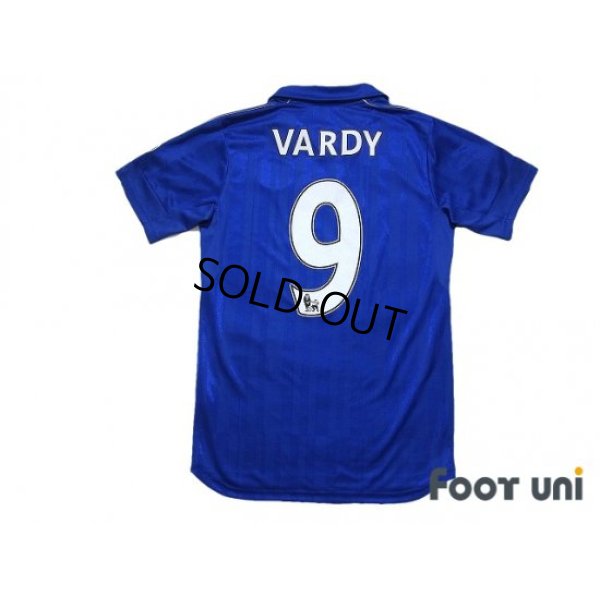 Photo2: Leicester City 2016-2017 Home Shirt #9 Vardy Premier League Patch/Badge