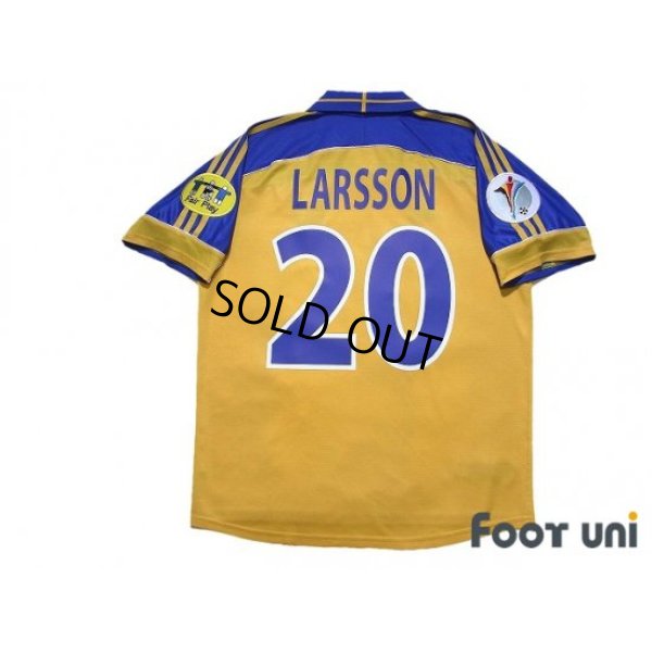 Photo2: Sweden Euro 2000 Home Shirt #20 Henrik Larsson UEFA Euro 2000 Patch/Badge Fair Play Patch/Badge