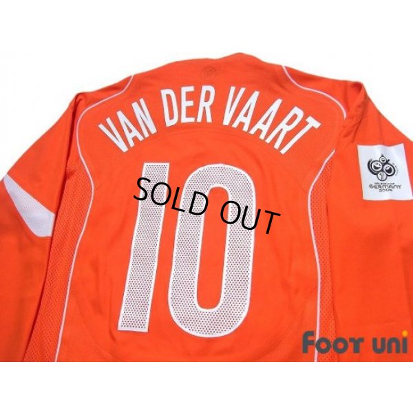 Photo4: Netherlands Euro 2004 Home Authentic Long Sleeve Shirt #10 Van der Vaart