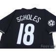 Photo4: Manchester United 2003-2005 Away Shirt #18 Scholes Champions League Patch/Badge