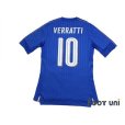 Photo2: Italy 2016 Home Authentic Shirt #10 Marco Verratti (2)