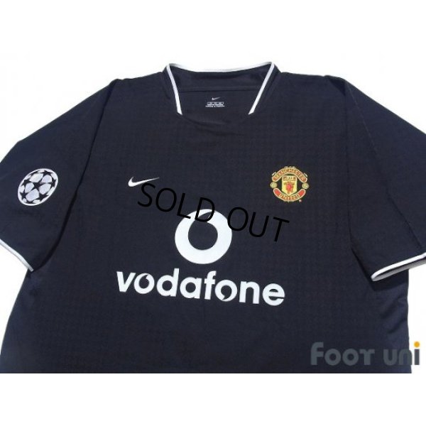 Photo3: Manchester United 2003-2005 Away Shirt #18 Scholes Champions League Patch/Badge