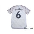 Photo2: Arsenal 2020-2021 Away Authentic Shirt #6 Gabriel Premier League Patch/Badge (2)