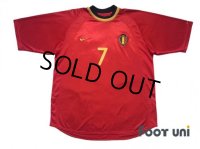 Belgium Euro 2000 Home Shirt #7 Wilmots