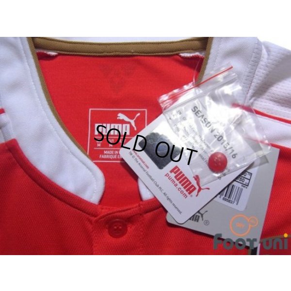 Photo4: Arsenal 2015-2016 Home Shirt w/tags