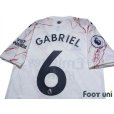 Photo4: Arsenal 2020-2021 Away Authentic Shirt #6 Gabriel Premier League Patch/Badge