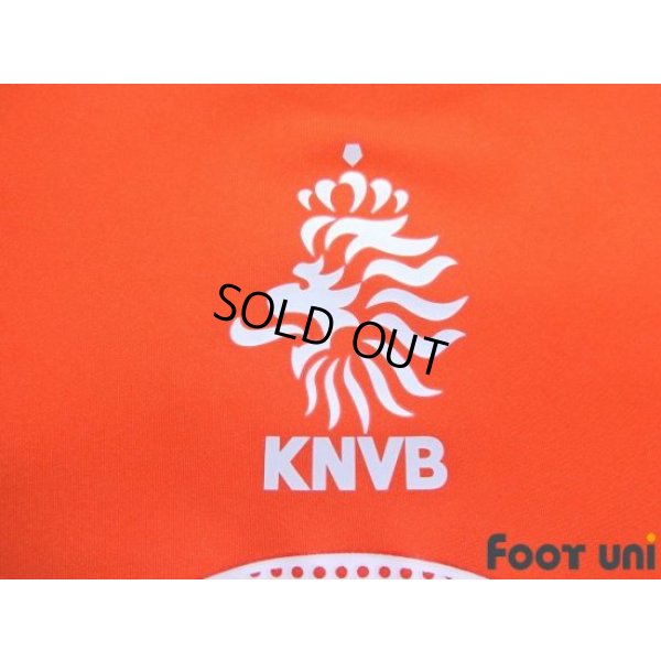 Photo6: Netherlands Euro 2004 Home Authentic Long Sleeve Shirt #10 Van der Vaart