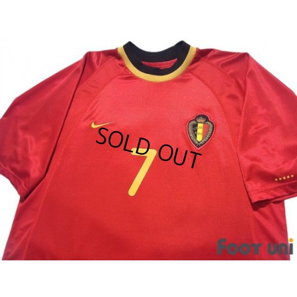 Photo3: Belgium Euro 2000 Home Shirt #7 Wilmots