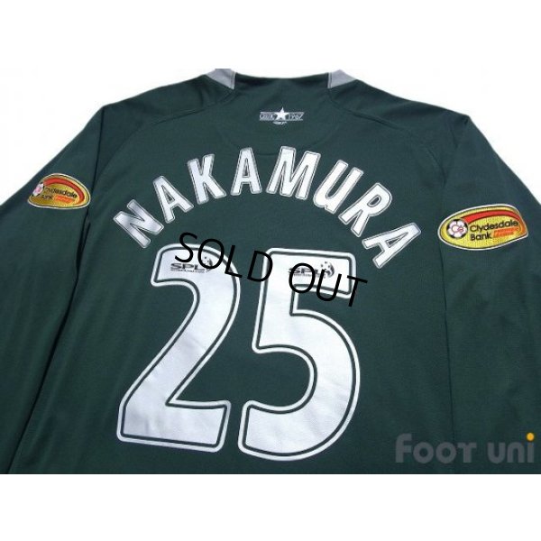 Photo4: Celtic 2007-2008 Away Long Sleeve Shirt #25 Shunsuke Nakamura Clydesdale Bank Patch/Badge