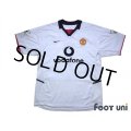 Manchester United 2002-2003 Away Shirt #7 Beckham The F.A. Premier League Patch/Badge