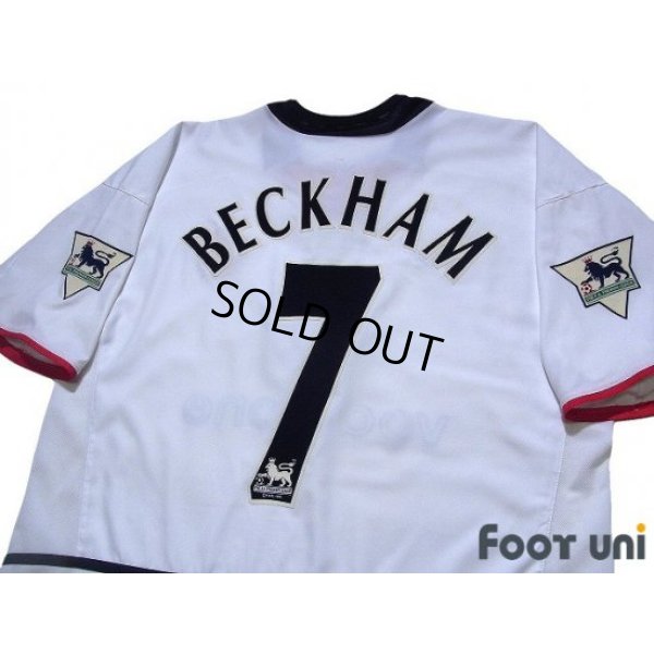 Photo4: Manchester United 2002-2003 Away Shirt #7 Beckham The F.A. Premier League Patch/Badge