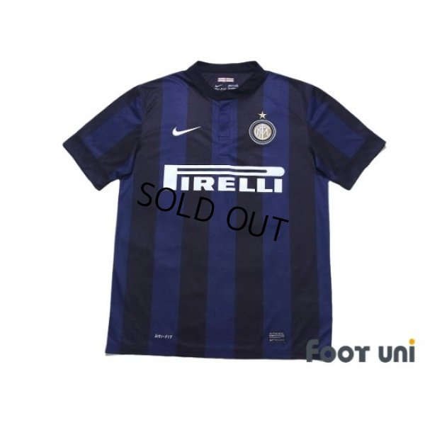Photo1: Inter Milan 2013-2014 Home Shirt #22 Diego Milito