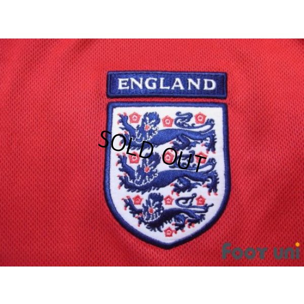 Photo6: England 2002 Away Long Sleeve Shirt #7 Beckham