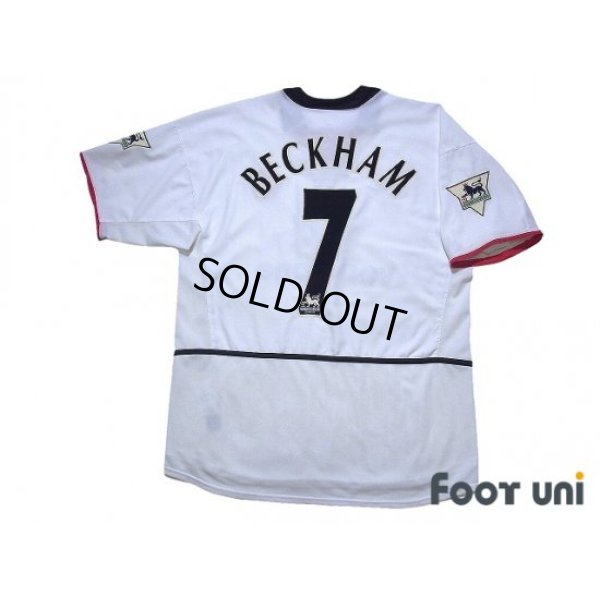 Photo2: Manchester United 2002-2003 Away Shirt #7 Beckham The F.A. Premier League Patch/Badge